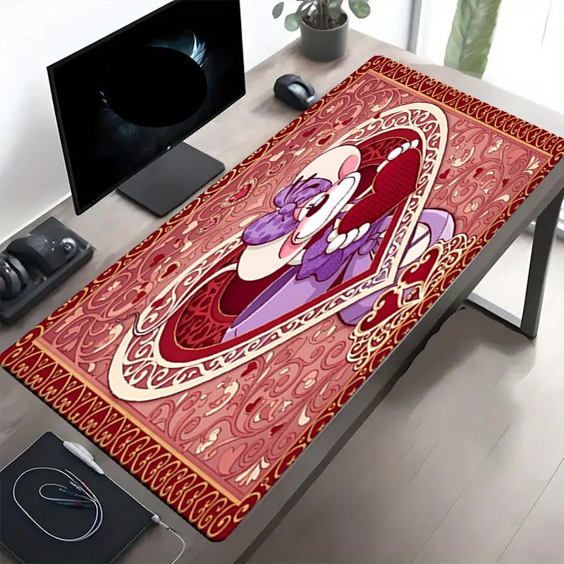 Diddl Print Mouse Pad, Anti‑Slip Desktop keyboard Mat, for PC Laptop Gaming Working Daily Use, Cool Festival Surprise Gift