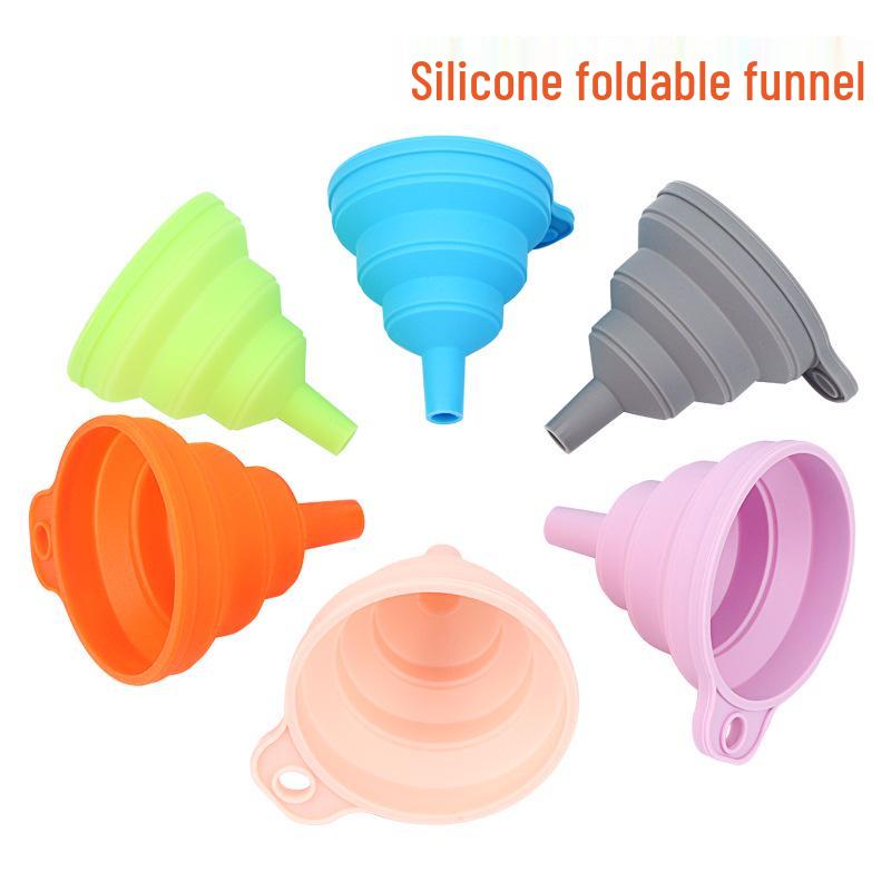 Mini Foldable Silicone Funnel for Household Oil Pouring