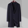 Simple Autumn and Winter Men's Double-sided Woolen Coat Medium and Long Suit Collar Hand-sewn Woolen Coat Coat
