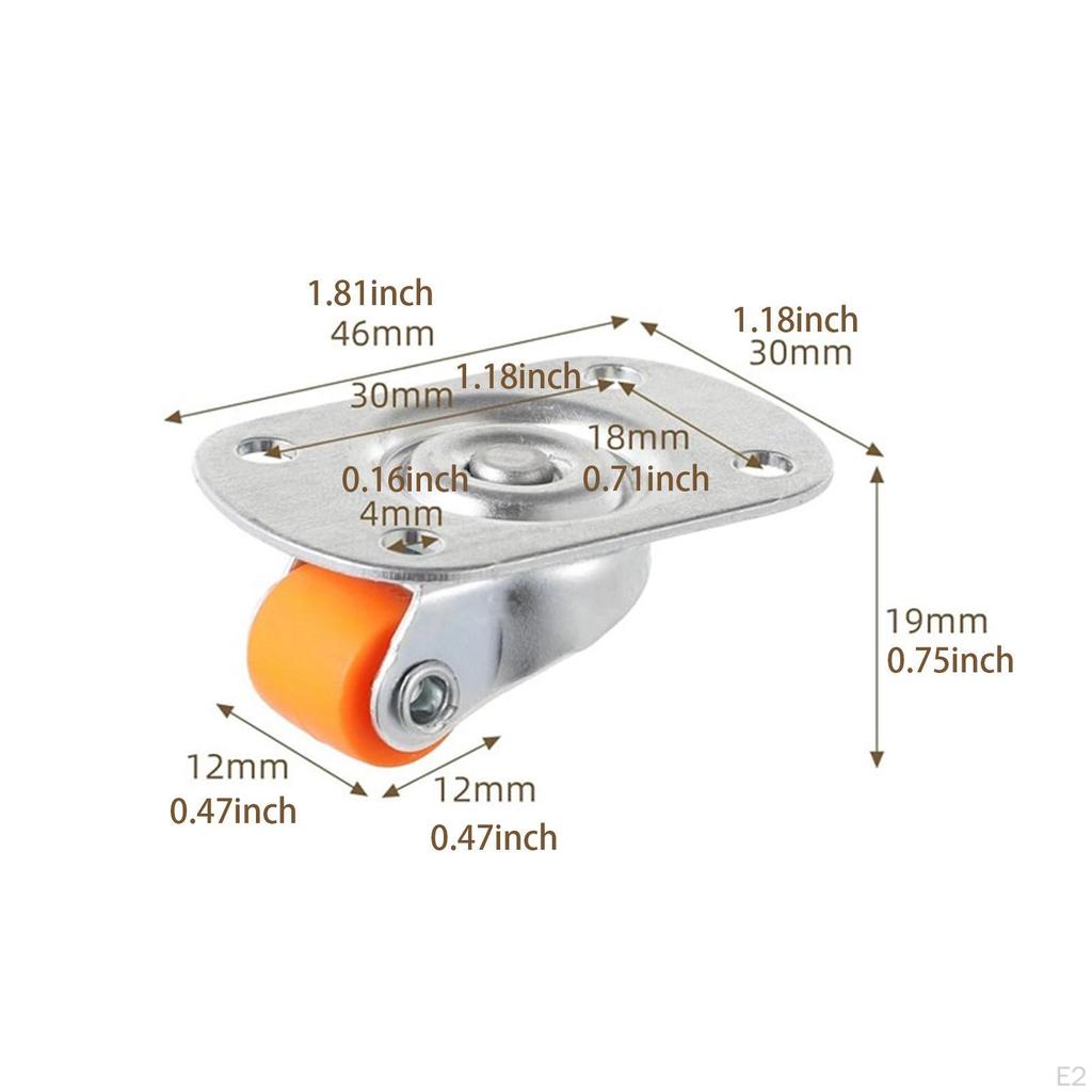 20x поворотных колесиков, вращающихся на градусы, запасные части, бесшумные, простая установка, прочная замена