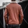 Мотоциклетная кожаная куртка мужская новая весенне-осенняя меховая интегрированная бархатная утолщенная модная красивая кожаная куртка куртка