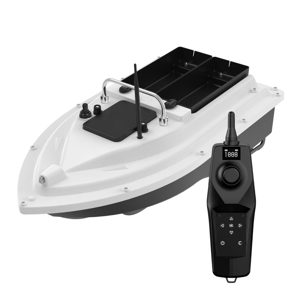 Single Hand Remote Control GPS Positioning Fishing Bait Boat Auto Return 500m Wireless Depth Fish Finder D26C Double