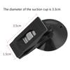 1 Pair Car Interior Window Clip Mount Black Suction Cap Clip Plastic Sucker Removable Holder For Sunshade Curtain Towel Ticket
