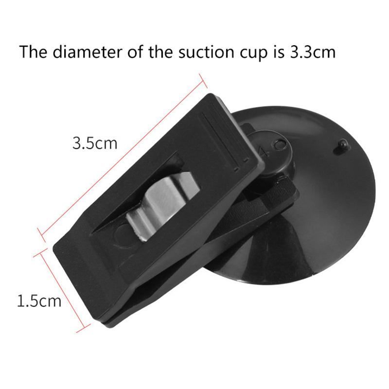 1 Pair Car Interior Window Clip Mount Black Suction Cap Clip Plastic Sucker Removable Holder For Sunshade Curtain Towel Ticket