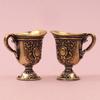 Carved Antique Teacup Ornaments European Style Holy Water Cup Retro Copper Teacup  National Trend
