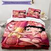 3pcs Duvet Cover Set (1*Duvet Cover + 2*Pillowcase, Without Core), Betty Boop Print Soft All‑Season Bedding Set, Home Bedroom Decor Gift