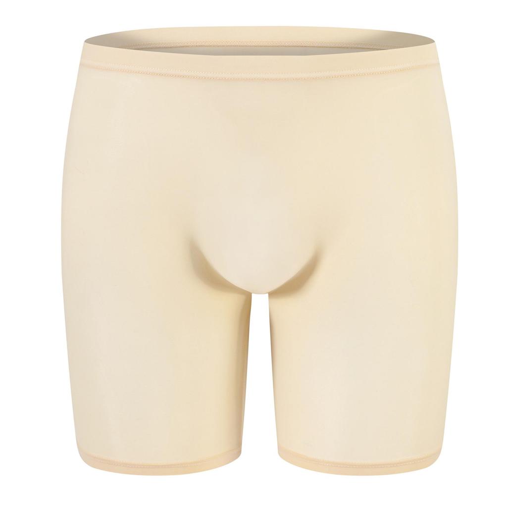 Мужские боксеры из ледяного шелка - однотонное прозрачное нижнее белье.