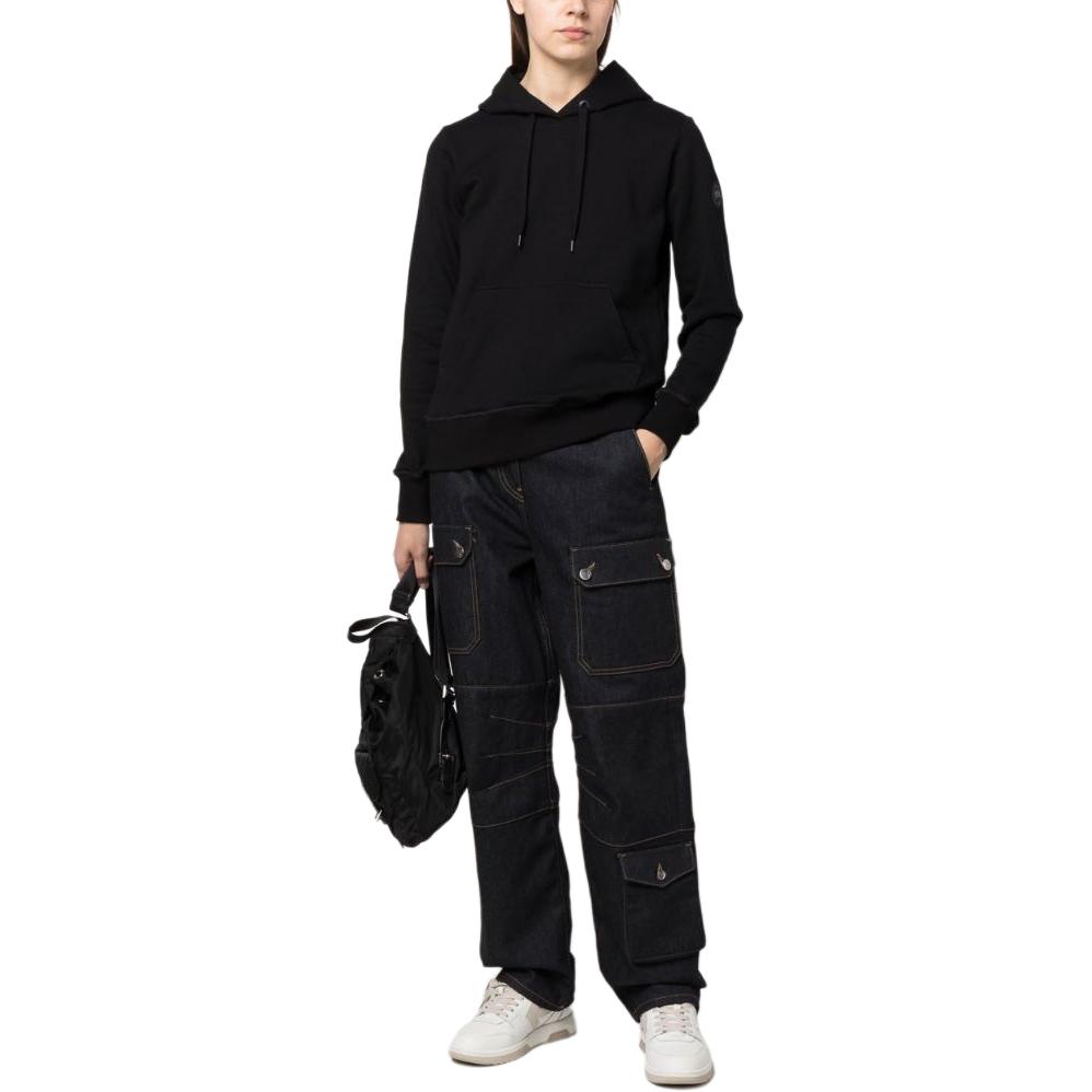 Canada Goose FW22 Muskoka Solid Color Hooded Long Sleeve Sweatshirt Women sweatshirt Black 7403LB-61