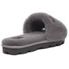 UGG Open Toe Flat Comfortable Odor Resistant Slide Sandals Women Sandals Charcoal 1100892-CHRC