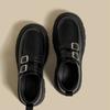 Small Leather Shoes Female Models Spring and Fall Models Single Shoes Tide with Thick-soled Lefou Shoes Black Female Shoes Fashion Women Shoes