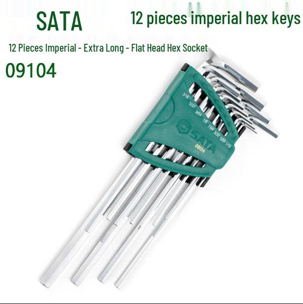 Набор дюймовых шестигранных ключей SATA: 09102, 09104, 09106, 09108