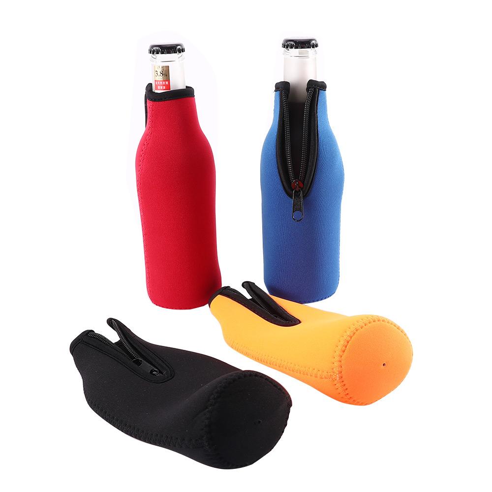 Neoprene Beverage Insulated Zipper Protective Cover Wine-bottle Bag Bottle Coolers Bottle Holder
