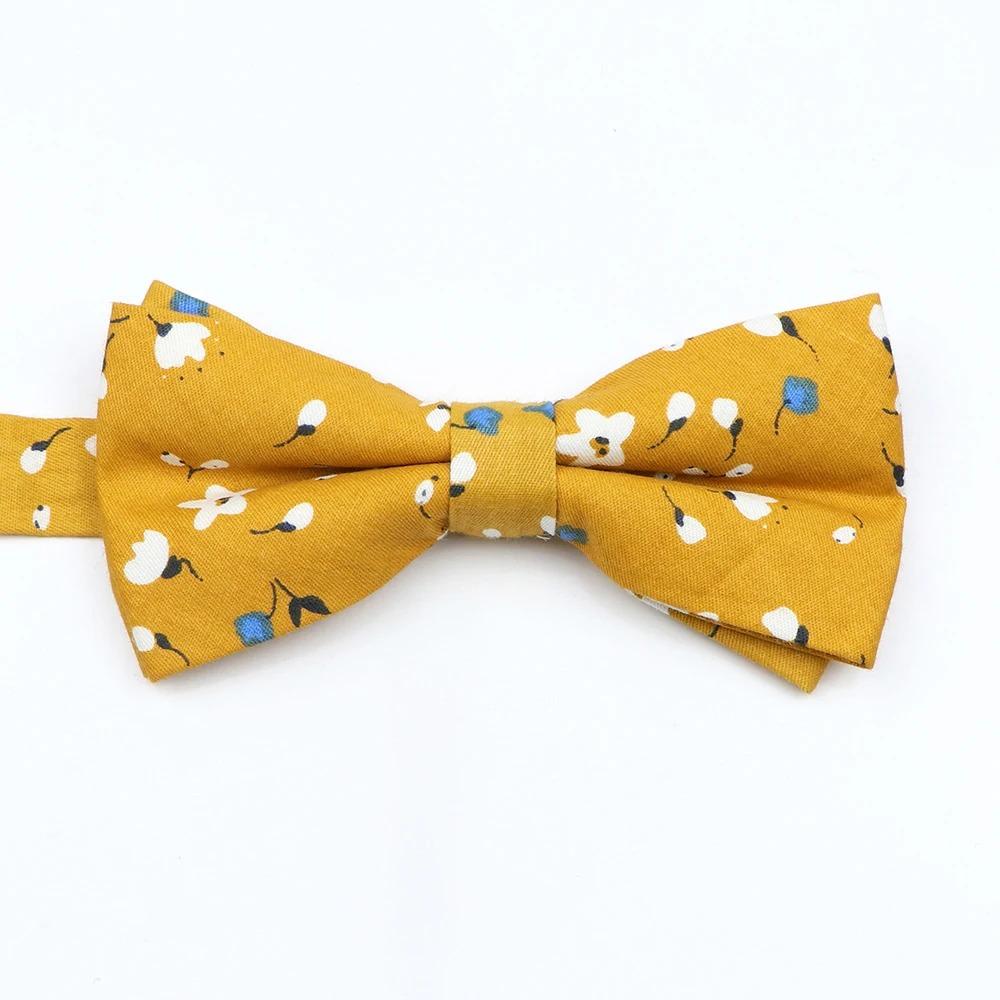 Floral Cotton Bowtie Elephants Whales Flower Pattern Parent Children Family Set Colorful Butterfly Wedding Party Accessory Gifts