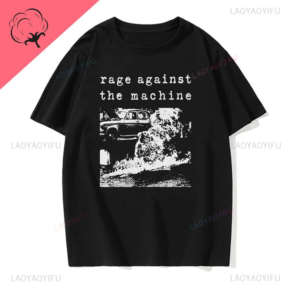 Rage Against The Machine Letters Tshirts RATM Rap Metal Rock Lovers Hispter Streetwear Premium Summer Oneck Hipster Tshirt