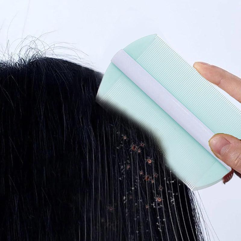 Бамбуковый гребень от вшей, двухсторонний, с супер густыми зубцами, удаляет перхоть, очищает кожу головы, массажирует кожу головы, удаляет блох, инструменты для волос