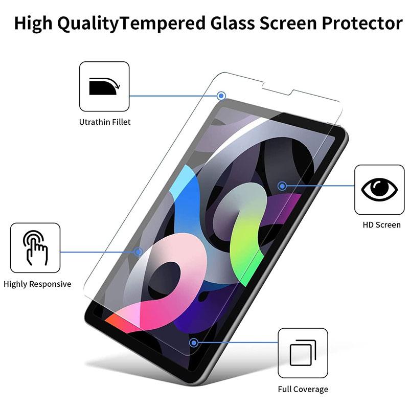 9.7/10.2/10.5/11/12.9 Inch Tempered Glass Tablet Screen Protector for Ipad 8 9 10 Generation / 4 5 6 Pro / Air 3 4 5 / Mini 4 5