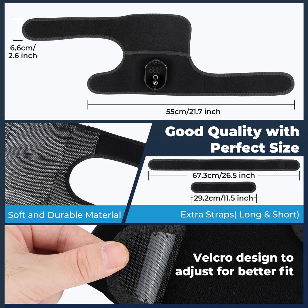 Electric Heating Knee Massager Support Adjustable Heating Knee Belt For Arthritis Shoulder Knee Brace Shoulder Massage Pads