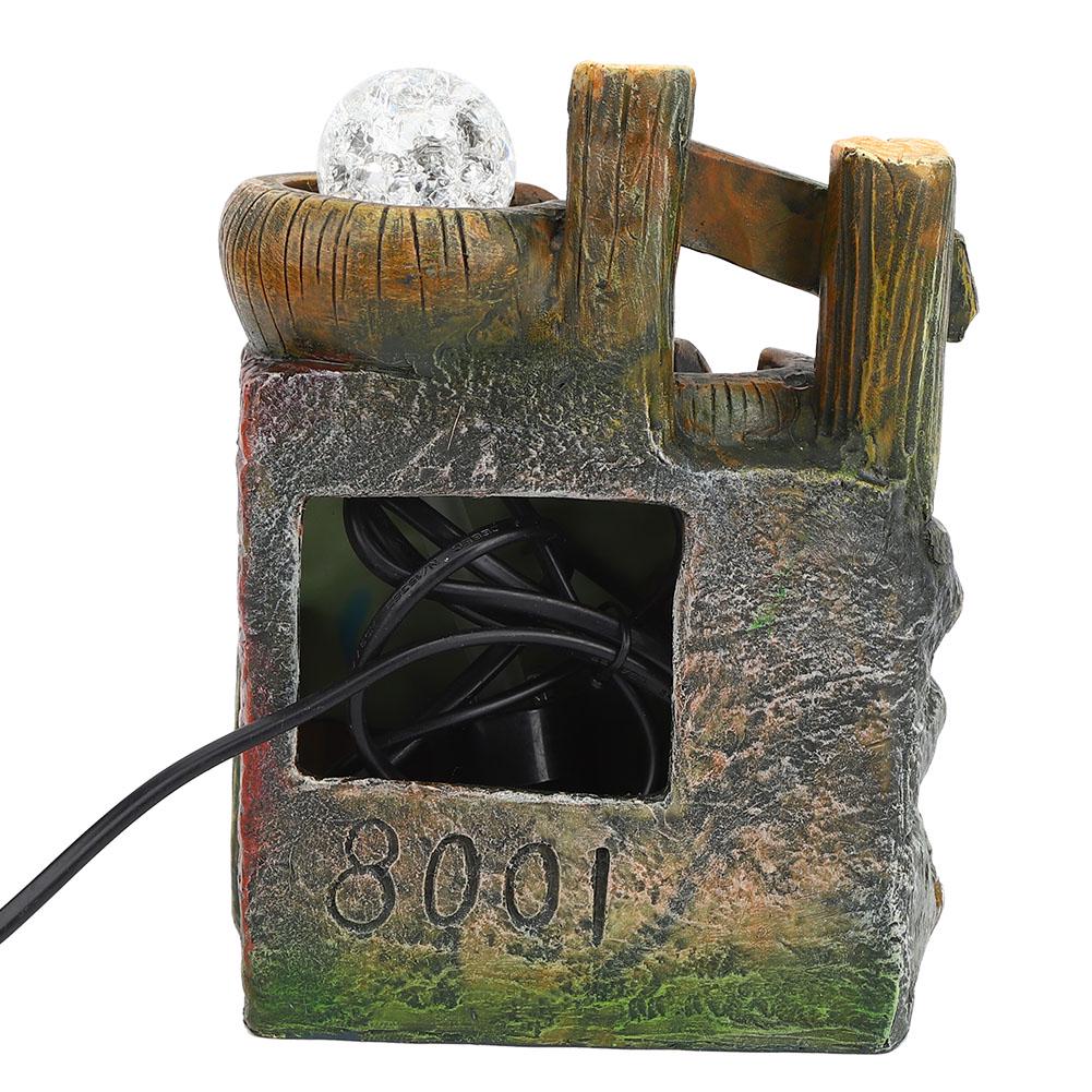 Resin Desktop Fountain Flowing Water Ornament Home Office Table Decoration