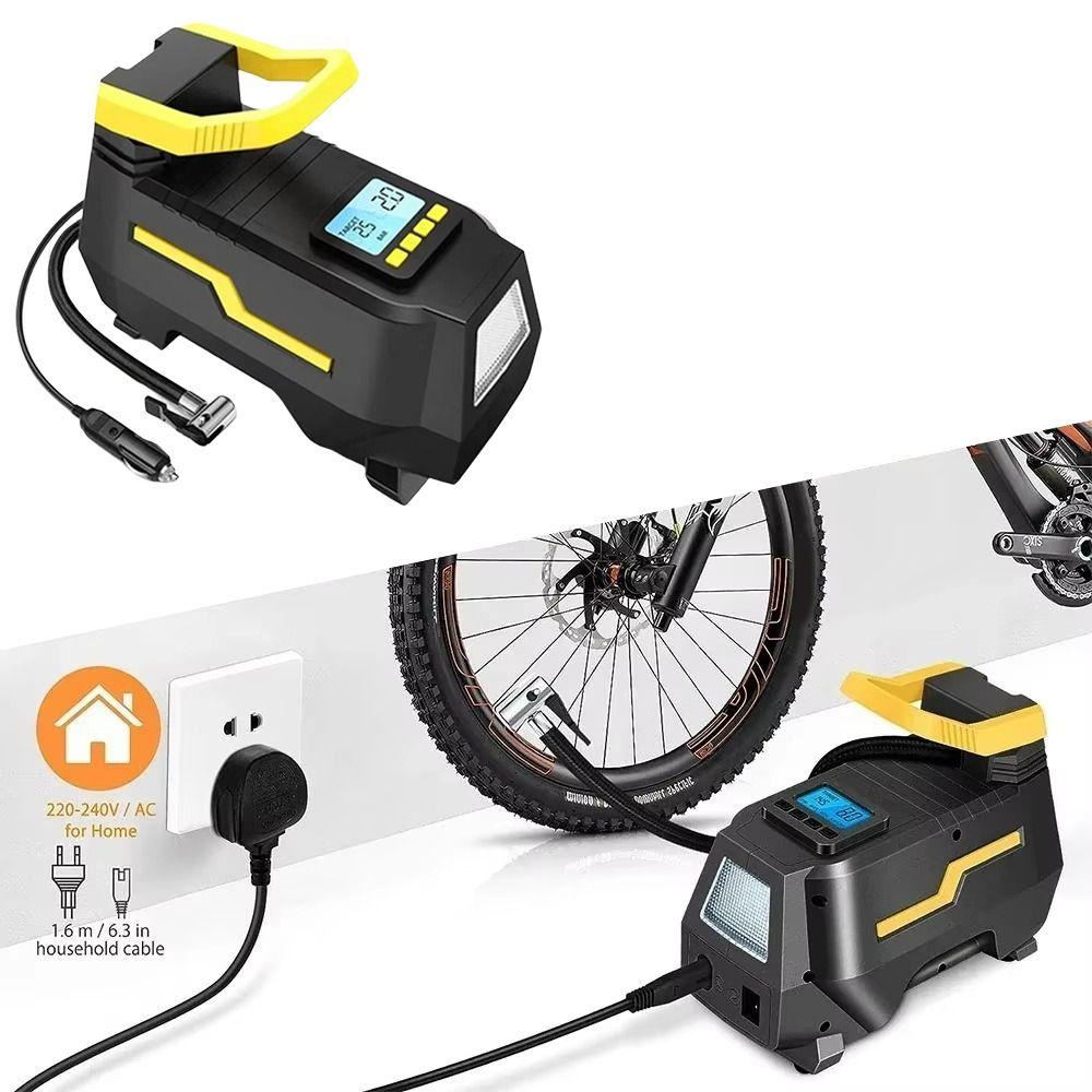 Portable Car Tyre Inflator Dual Power Car Tires Air Compressor AC/DC Car Air Pump Car Tires