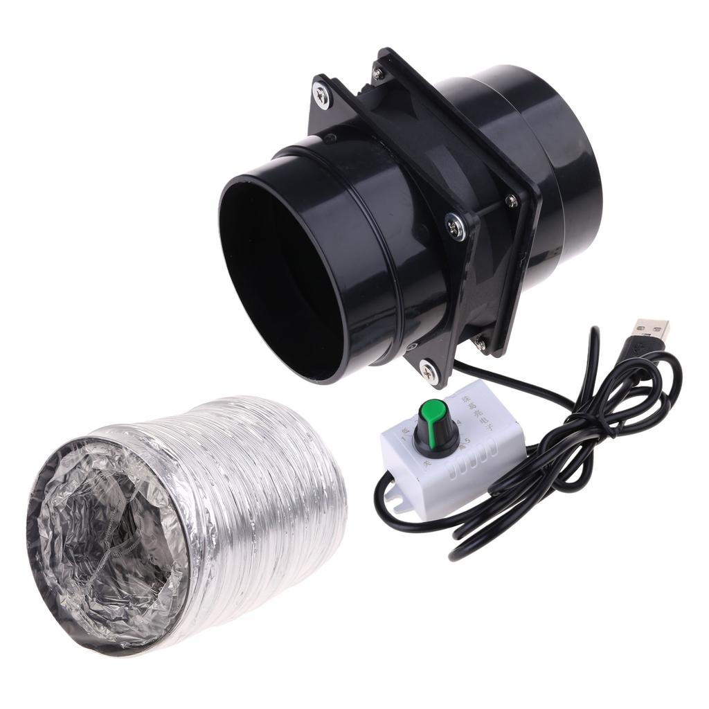 USB Регулируемая скорость Поглотитель дыма при пайке ESD Вытяжной вентилятор для удаления паров с трубой 1/3/6 м Вентиляционный вентилятор