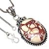 Pendant Wild Horse Jasper Gemstone Handicraft Valentine'Day Silver Jewelry 2.5"