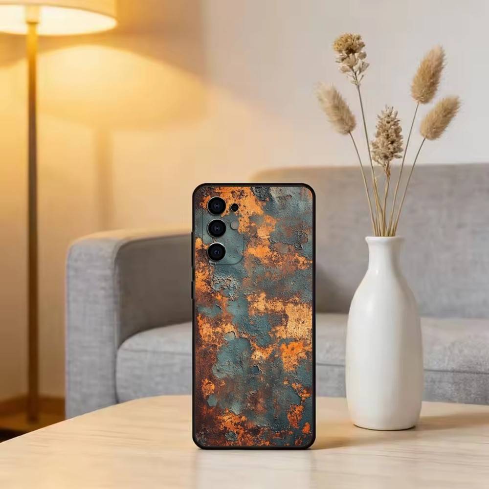 R-Ретро I-Индустриальный R-Ржавый Чехол Для Телефона Для Samsung S25,S24,S21,S22,S23,S30,Ultra,S20,Plus,Fe,Lite,Note,10,Черный Чехол