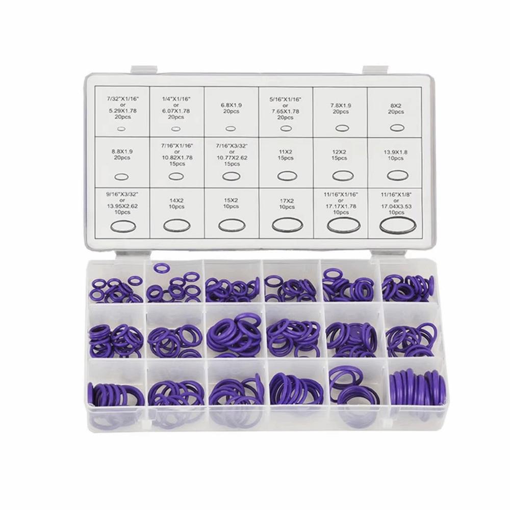 270Pcs Heat-resistant O-Ring Seals Assortment Kit Refrigerant System