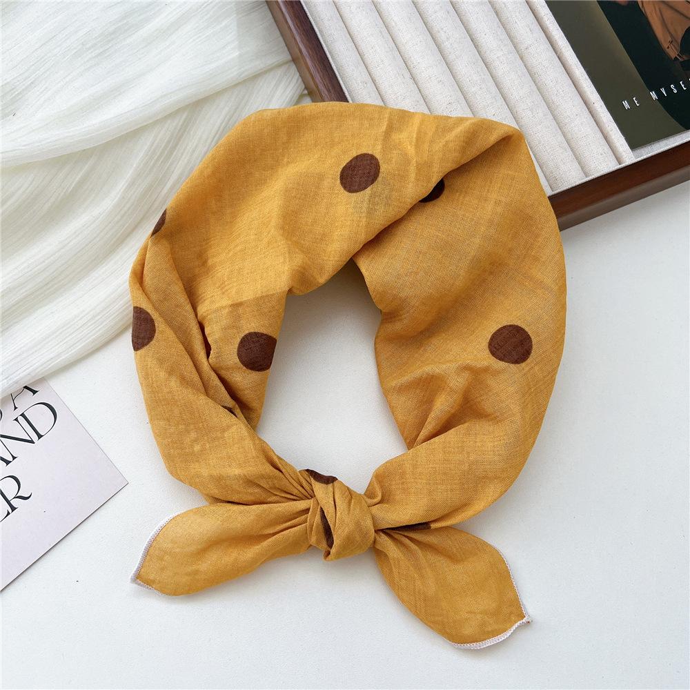 Маленький квадратный шарф из хлопка и льна, шелковый шарф, женский, весна и осень, новый стиль, художественный и универсальный, модный, темпераментный шарф-повязка на голову