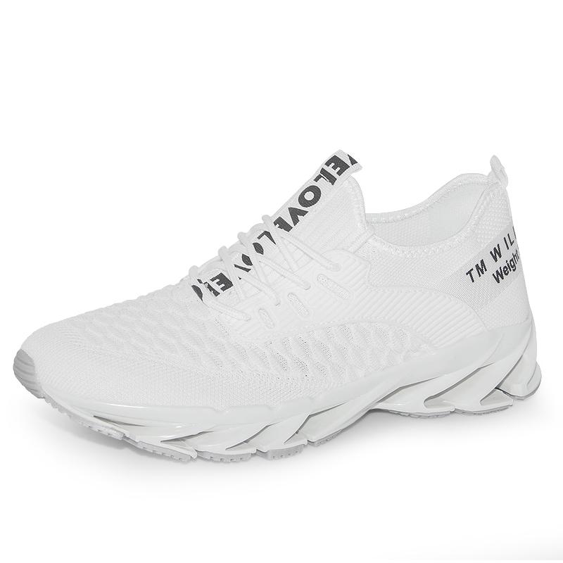 Fashion Men's Sports Shoes Mesh Breathable Shoes Blade Bottom Wear-resistant Large Size Men's Shoes