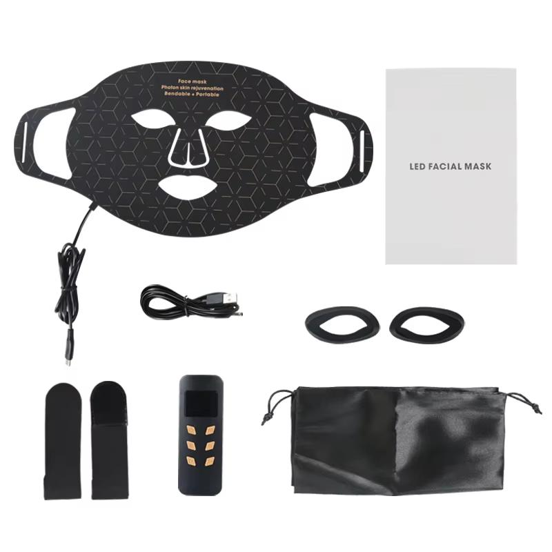 4 в 1 светодиодная светотерапевтическая маска для лица, терапия красным светом, антивозрастная, против морщин, подтяжка кожи, отбеливание, усовершенствованная фотонная маска