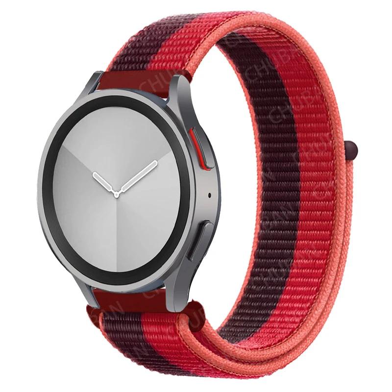Nylon Loop Band For Samsung Galaxy Watch 6/5/pro/4/Classic/active 2 43-47-44mm 20mm/22mm Sport Bracelet Huawei Gt 4/2/e/3 Strap