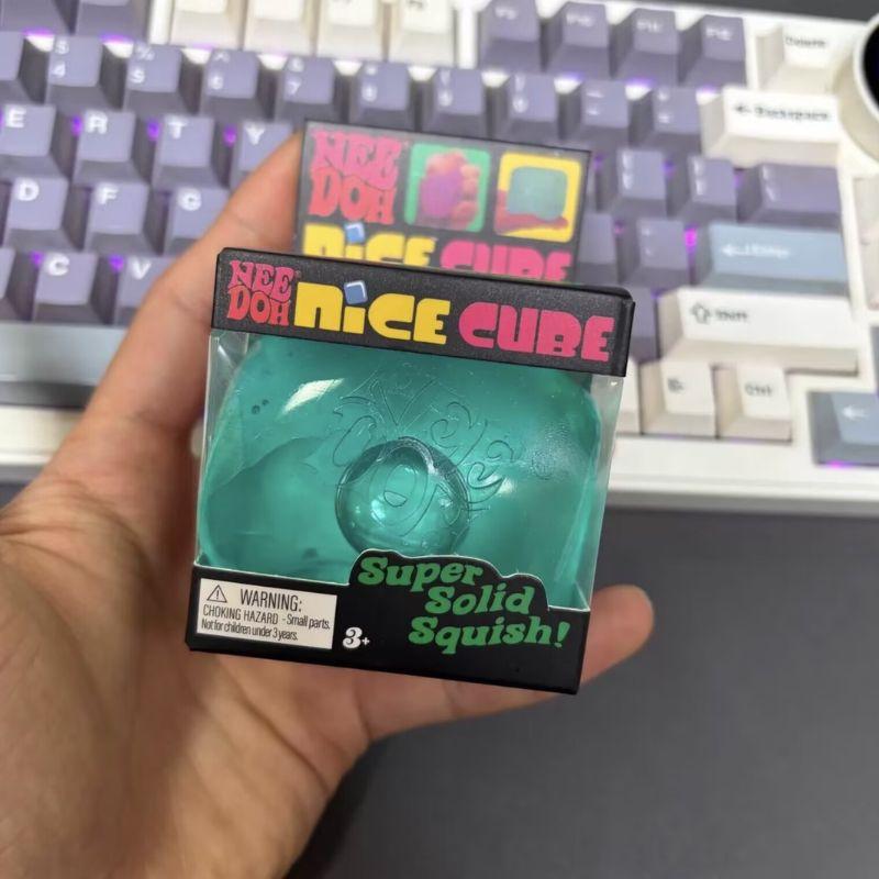 Needoh Nice Cube Сенсорный Снятие Стресса Игрушка-Фиджет для Тревоги и Концентрации Настольный Сенсорный Куб для Взрослых и Детей