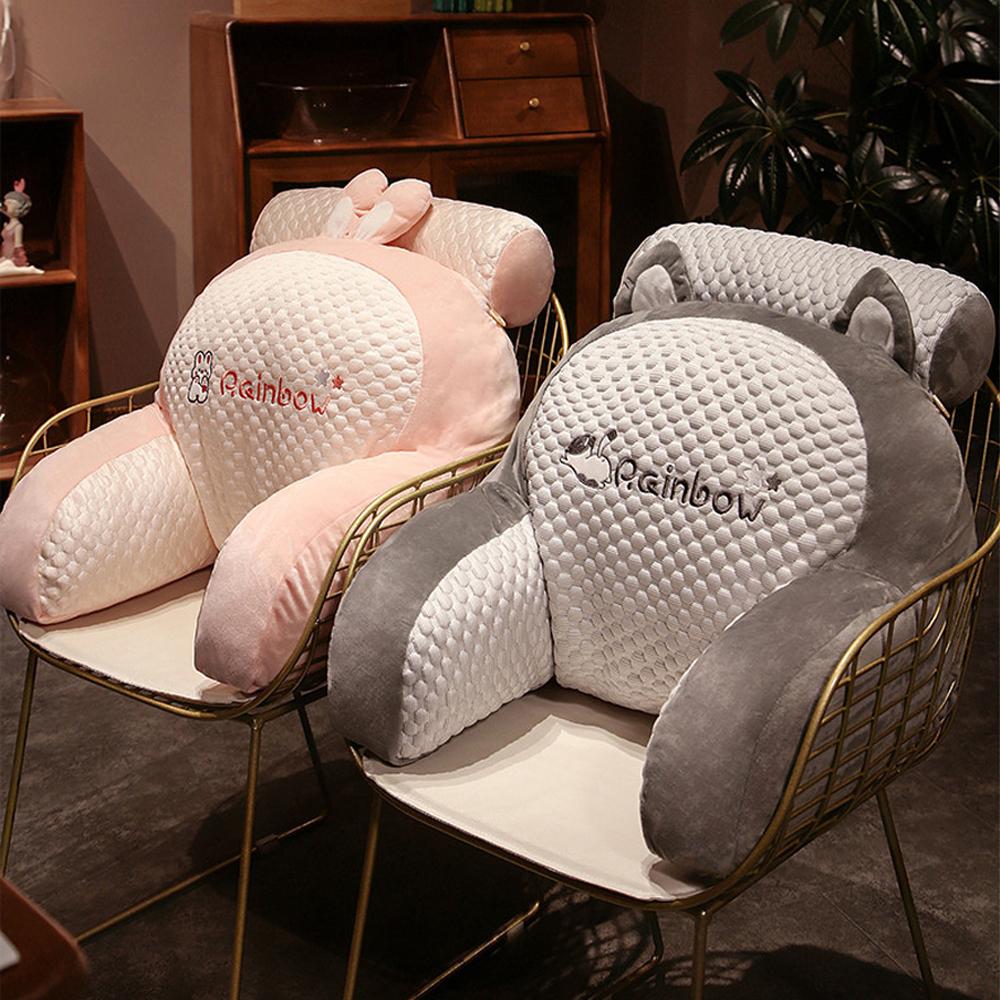 Мультяшная подушка для чтения в кровати, подушки-спинки с подлокотниками, поясничные подушки для просмотра телевизора, сидения в кровати, чтения