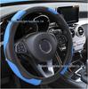 Universal Four-Season Faux Carbon Fiber Steering Wheel Cover for SUVs and Sedans