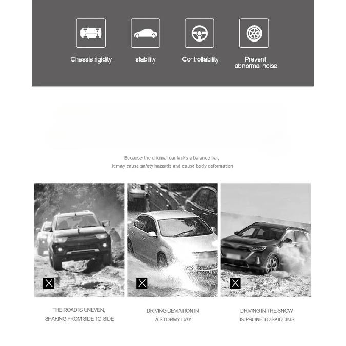 Рычаг подвески для Subaru Outback Legacy 2001-2023 Передняя распорка стоек Рычаг Верхний стабилизатор двигателя Стойка STB Стабилизатор поперечной устойчивости
