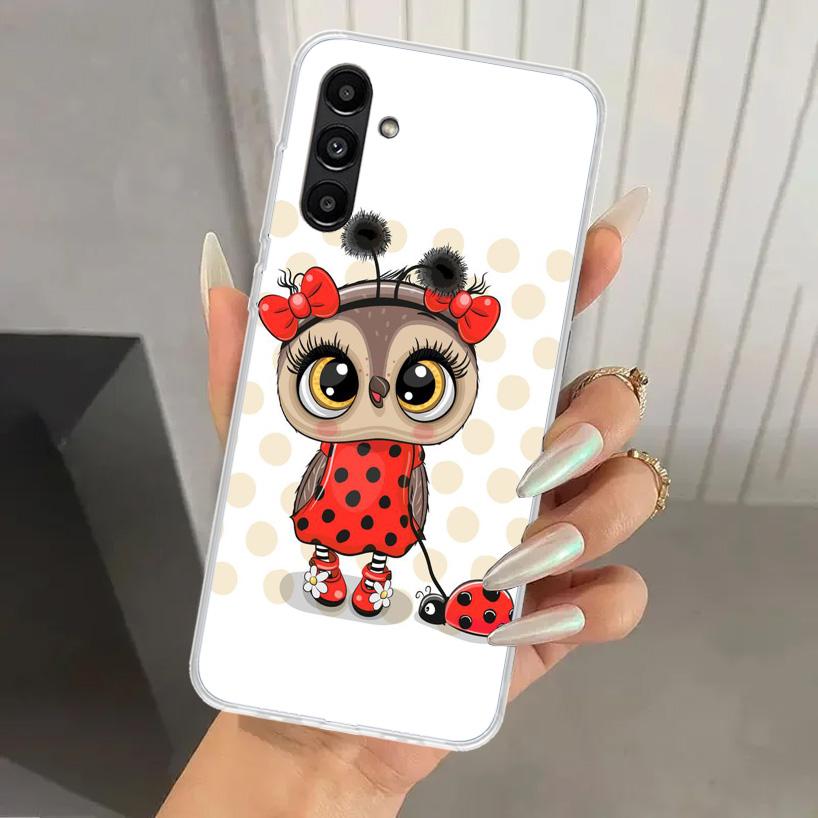 Мультяшный Милый Филин LoveLy Чехол для Телефона для Samsung Galaxy A16 A26 A36 A56 A15 A25 A35 A55 A14 A24 A34 A54 A13 A23 A33 A53 A05S A04S