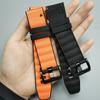 QuickFit 22mm 26mm Leather+Silicone Strap For Garmin Fenix 8 47mm 51mm 7 7X 6 6X 5 5X Plus Enduro 3 Tactix 9 Forerunner 965 955 970 Nylon Band