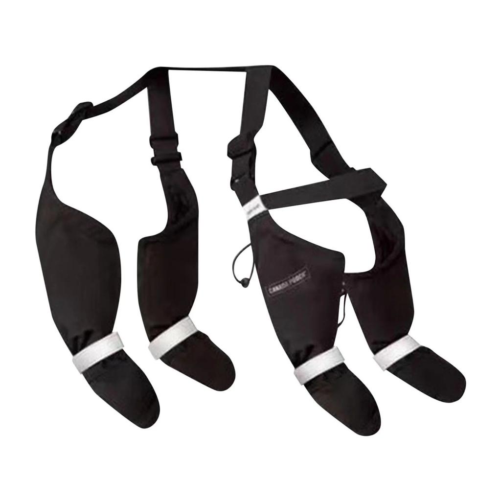 Dog Suspender Boots, Non- Dog Boot Gaiters, Dog Snow Pants With Attached Boots, Adjustable Suspender Boots