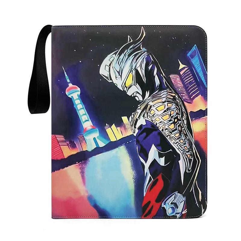3x3 900 шт. держатель для карт Ultraman аниме-игровой переплет держатель для карт на молнии емкость книги для альбома R SR TGR GP папка для коллекционирования детские игрушки