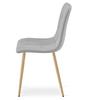 LIBRA chair - light gray fabric / wood color legs x 3