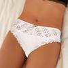 Трусики, женское нижнее белье, женское кружевное нижнее белье, сексуальные трусы с низкой талией, ажурные трусы-стринги, однотонное удобное женское белье