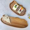 Wooden Tea Coffee Tray Japanese Style Food Dish Durable Bread Snack Cake Trays Kitchen Supplies
