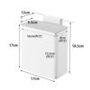 Yamazaki Jitsugyo Magnet & Sink Door Trash Can White Approx. W17XD9.5XH17cm Plate Magnet with Lid Trash Can 4701