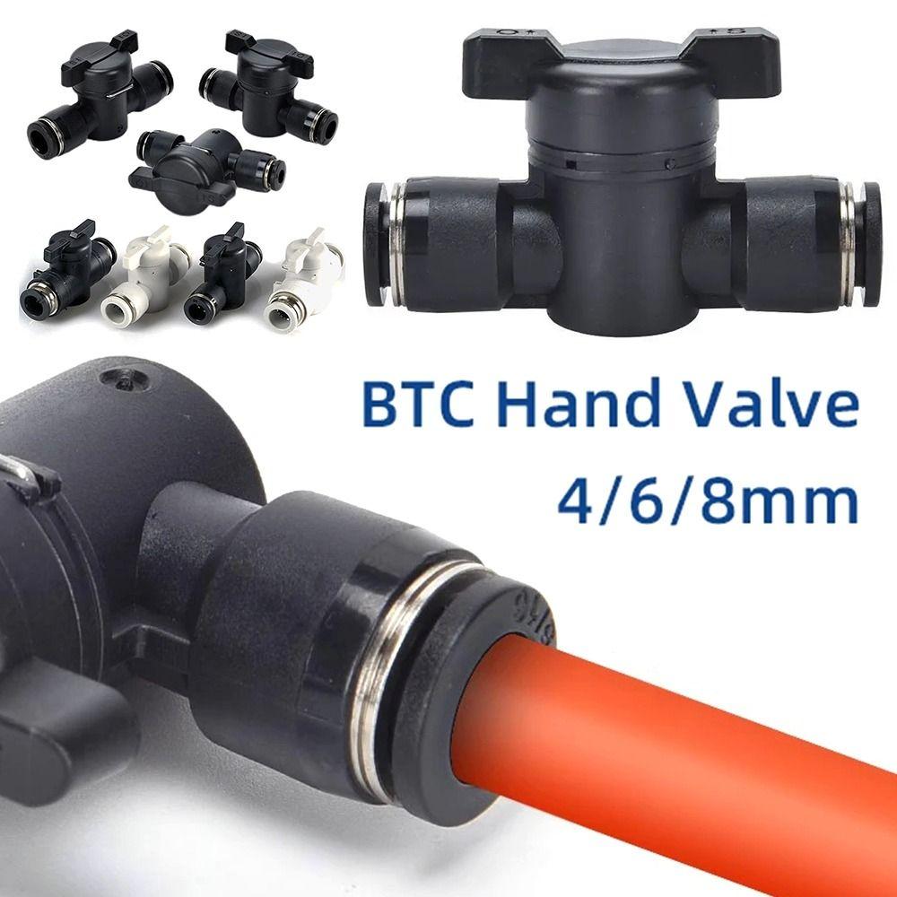 1Pcs 4mm 6mm 8mm Hand Valve Pipe Fitting Manual Ball Valve Durable Pneumatic Valve