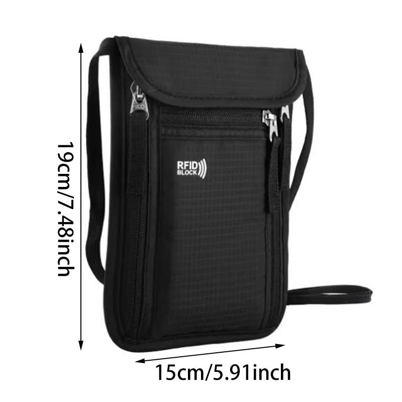 Travel Pouch Neck Wallet Family Passport Holder Organizer Case with RFID Blocking Passport Wallet Travel Wallet