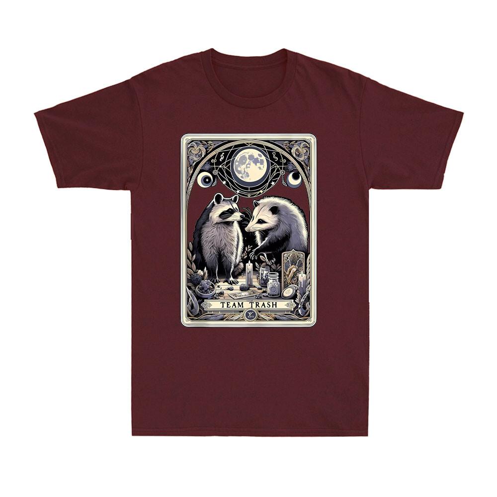 Team Trash Tarot Card Raccoon Opossum Witchcraft Goth Possum Gift Unisexs TShirt