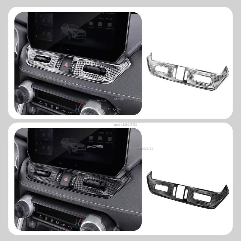 LHD RHD For Toyota RAV4 RAV 4 - 2024 Stainlee Steel Air Condition Vent dustproof Protector Outlet Cover Trim