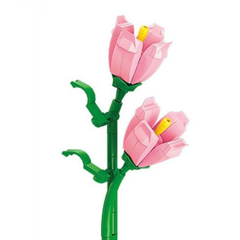 Flower Model Eternal Bouquet Building Blocks Creative Home Desk Plant Decoration Assemble Bricks Educational Toy Girl Kids Gifts