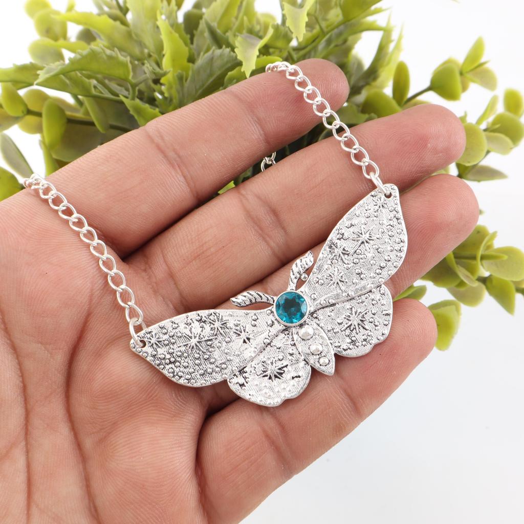 Ювелирные изделия из апатита, ювелирные изделия из стерлингового серебра 925 пробы, великолепная серебряная подвеска ручной работы для подарка на День благодарения