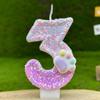 Creative Digital Birthday Candle Cake Party Decoration First Birthday Diy Cat Paw Candle